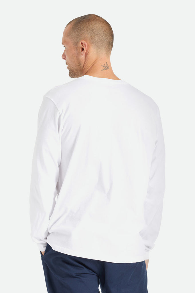 Brixton Basic L/S Pocket Tee - White