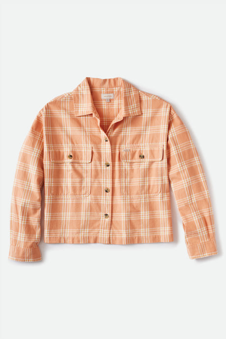 Bowery Women's Lightweight L/S Flannel - Dusty Coral