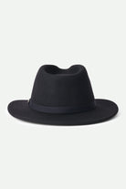 Unisex Messer Packable Fedora - Black/Black - Additional Laydown 2