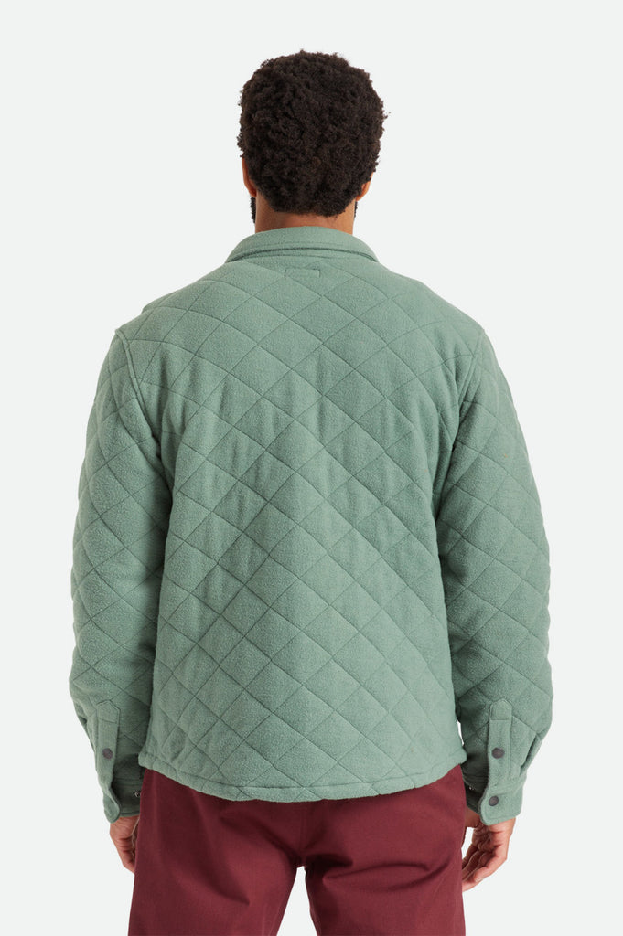 Brixton Cass Quilted Fleece Jacket - Dark Forest