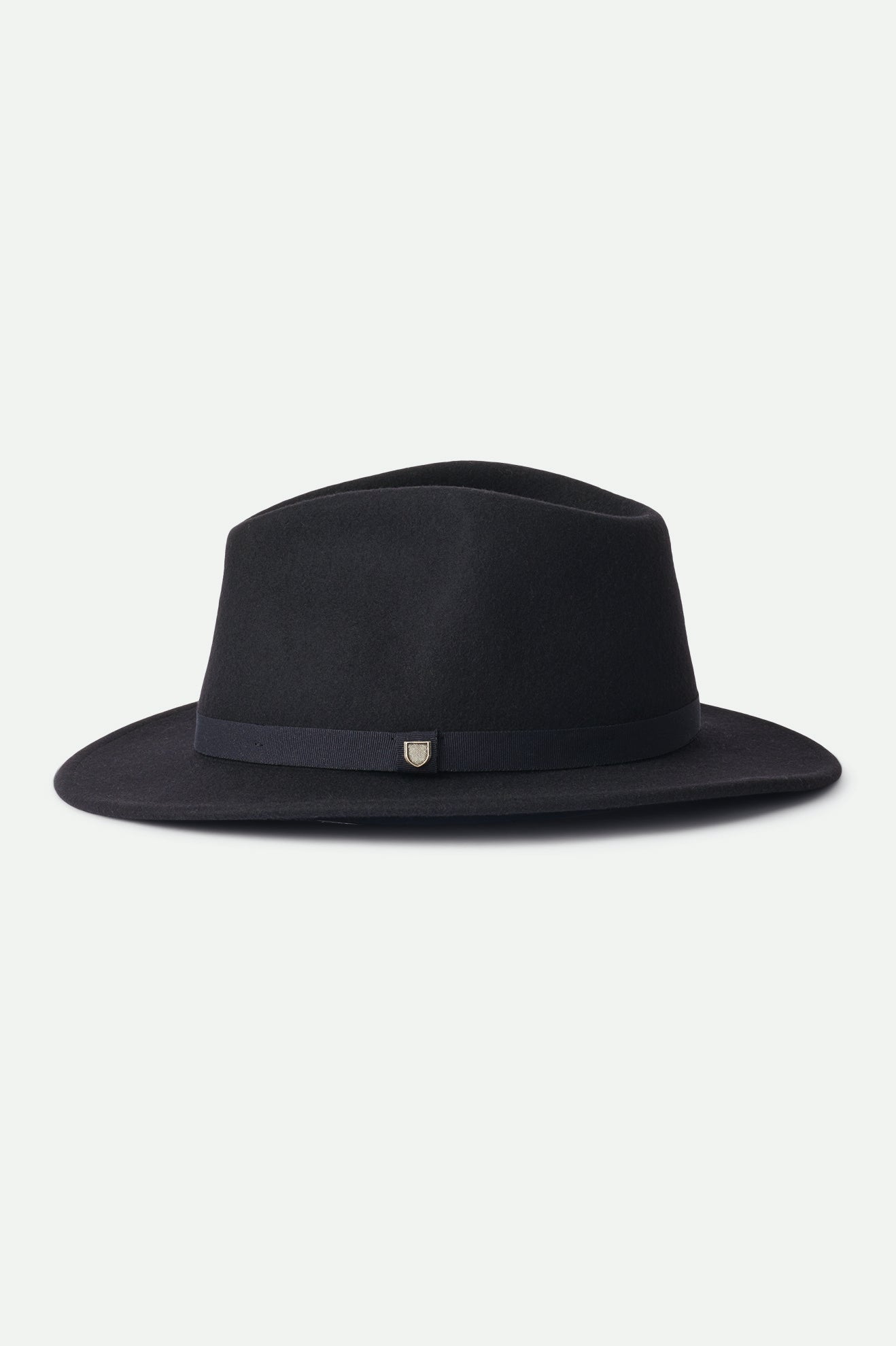 Unisex Messer Packable Fedora - Black/Black - Back Side