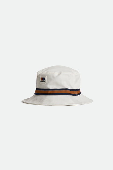 Alton Packable Bucket Hat - Off White/Washed Navy