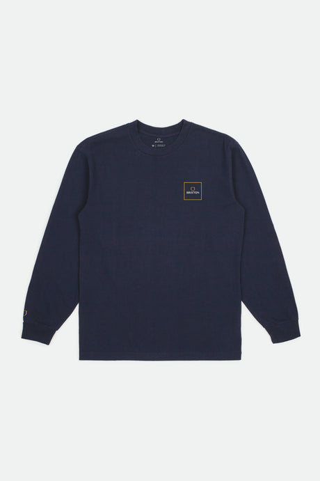 Alpha Block L/S Standard Tee - Navy