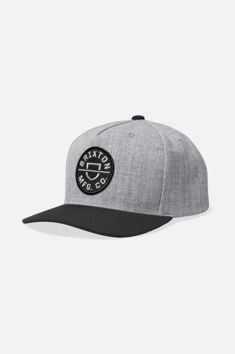 Crest C Netplus MP Snapback - Heather Grey/Black