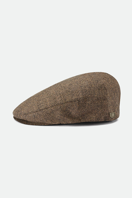 Unisex Hooligan Snap Cap - Brown/Khaki - Front Side