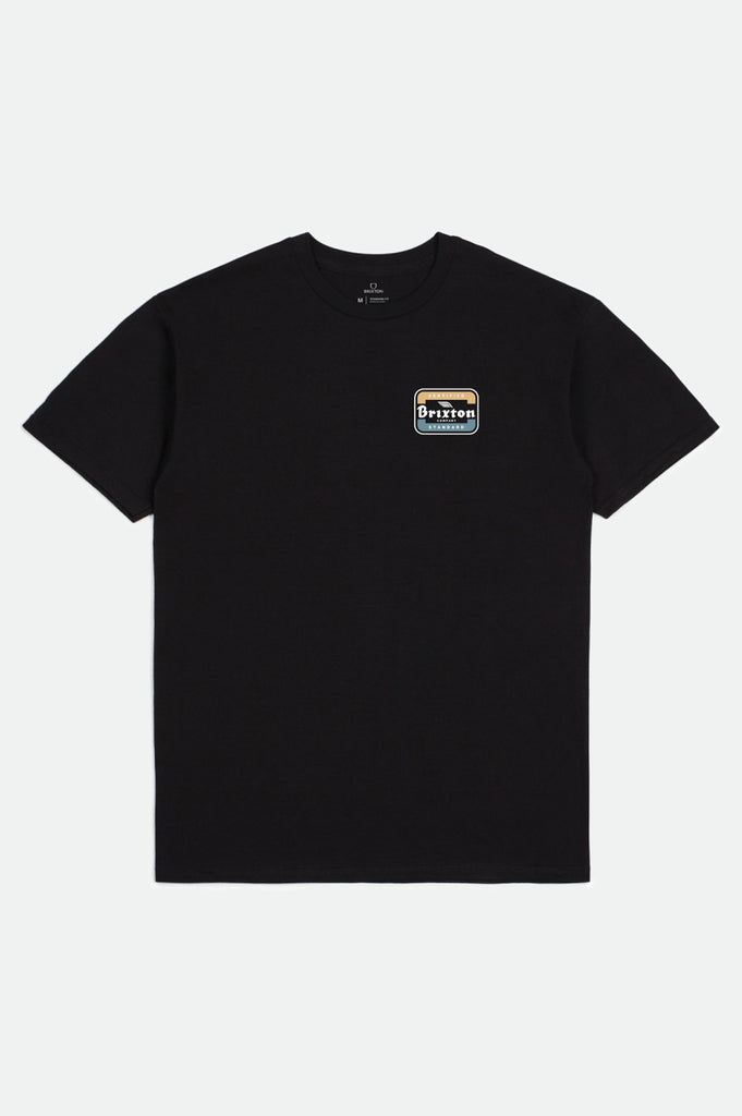 Brixton Quill S/S Standard Tee - Black/Blue