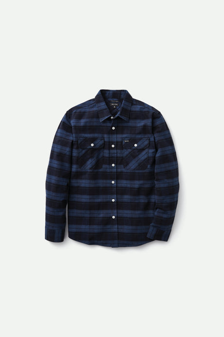 Bowery Stretch L/S Utility Flannel - Navy