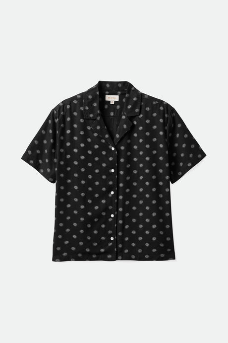 Bunker Daisy Dot S/S Woven - Black