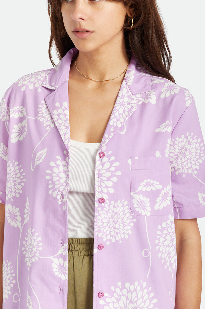 Brixton Bunker Garden Floral Boyfriend S/S Woven  - Orchid