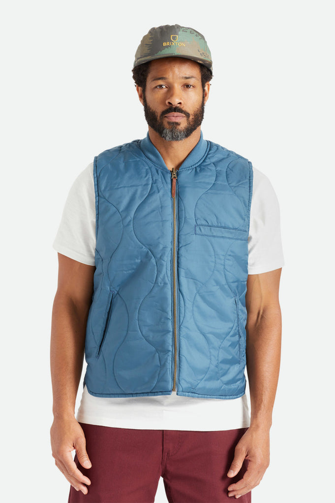 Brixton Abraham Reversible Vest - Indie Teal