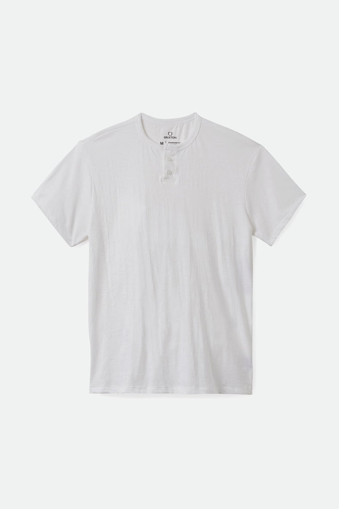 Brixton Basic S/S Henley Tee - White