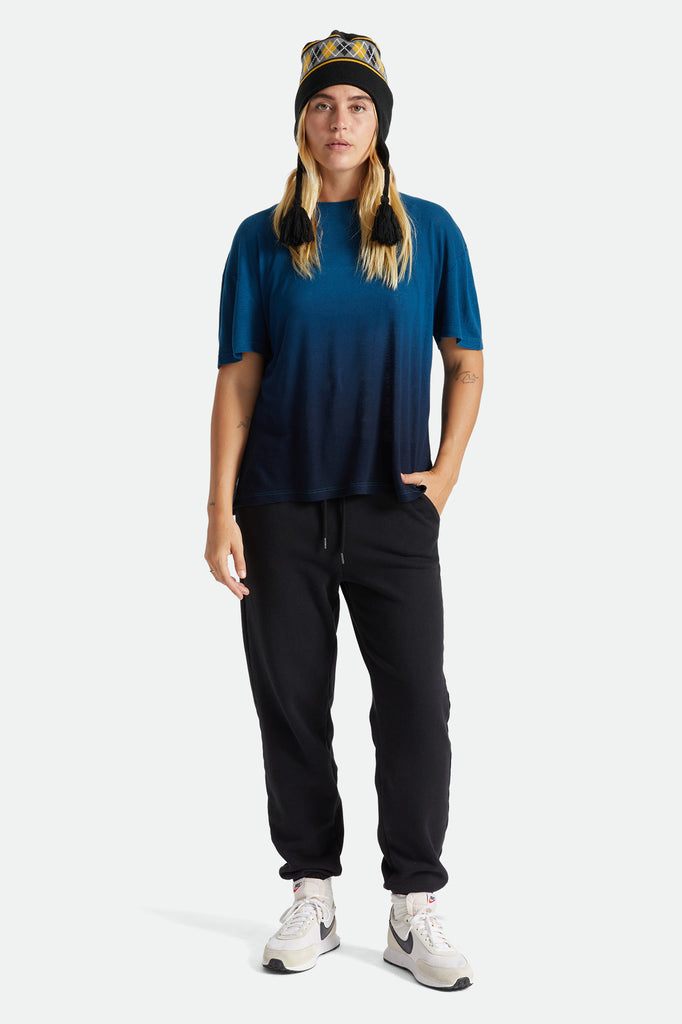 Brixton Montauk Oversized Tee - Marine Blue