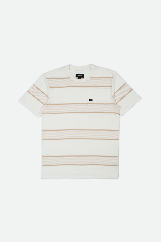 Brixton Hilt S/S Pocket Knit - Off White/Safari