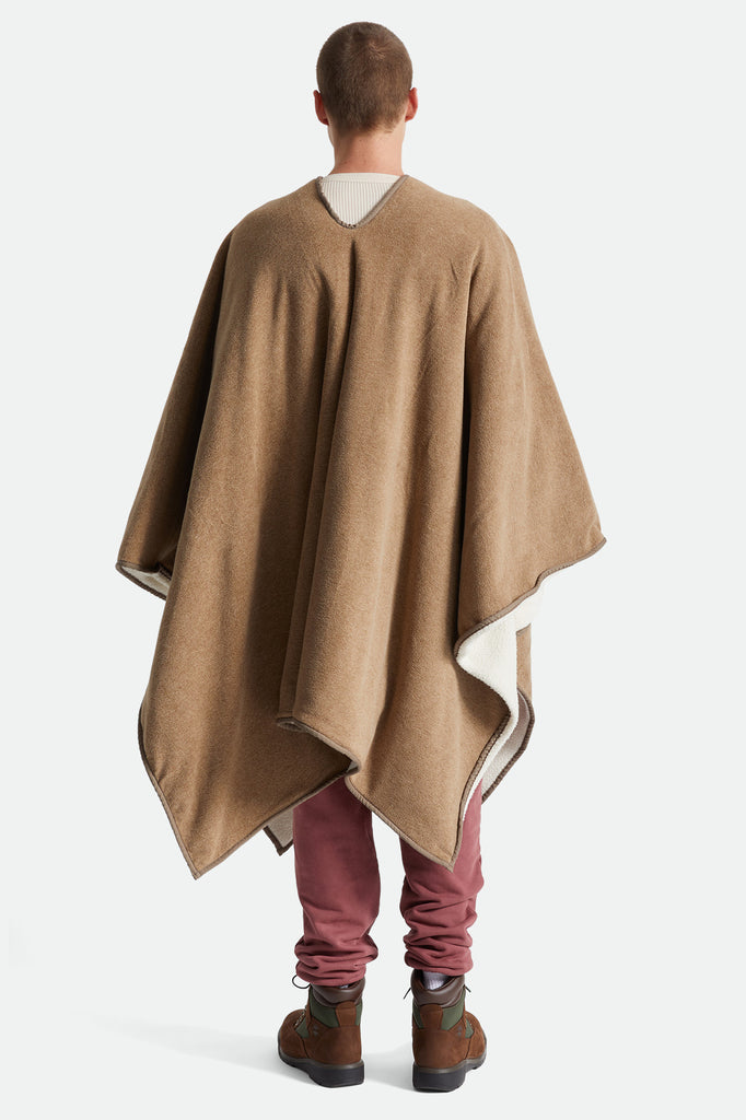 Brixton Bowery Poncho - Oatmeal