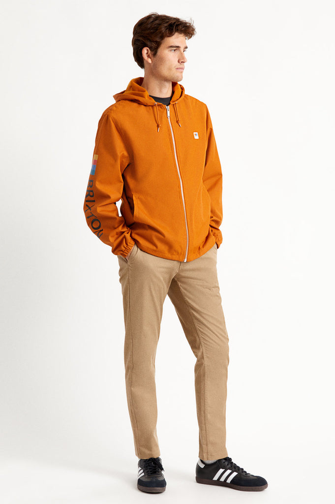 Brixton Claxton Alton Zip Hood Jacket - Caramel