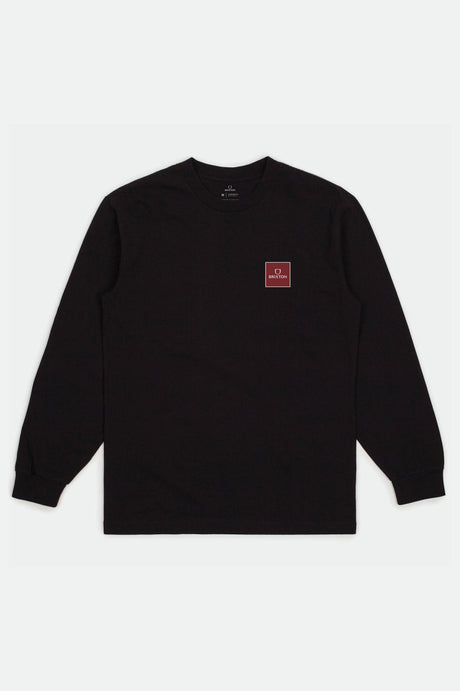 Alpha Square II L/S Standard Tee - Black