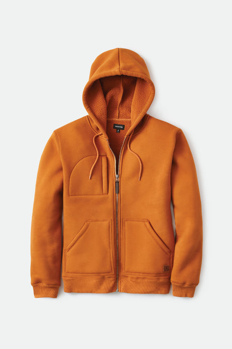 Abraham Sherpa Lined Full Zip - Caramel