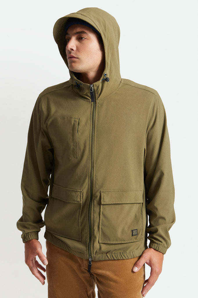 Brixton Utility Parka Jacket - Military Olive