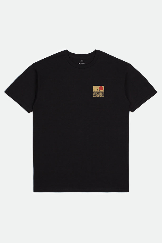 Brixton Alpha Block S/S Standard Tee - Black/Blonde