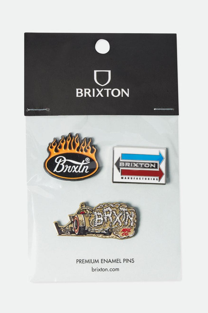 Brixton Flame Pin Set - Black