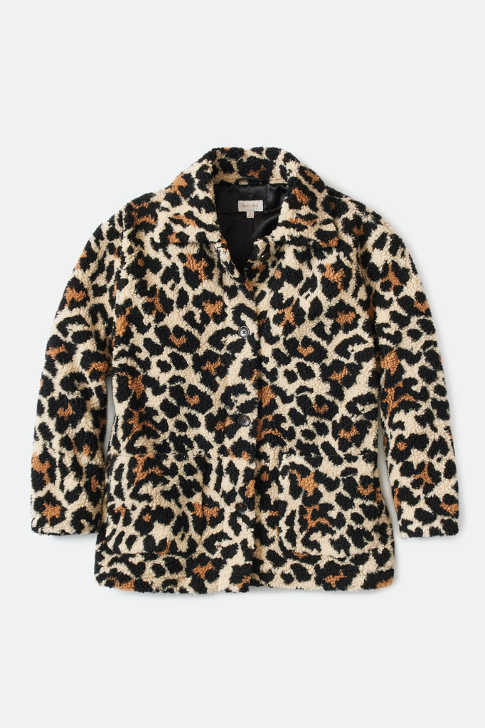Brixton Bern Coat - Large Leopard