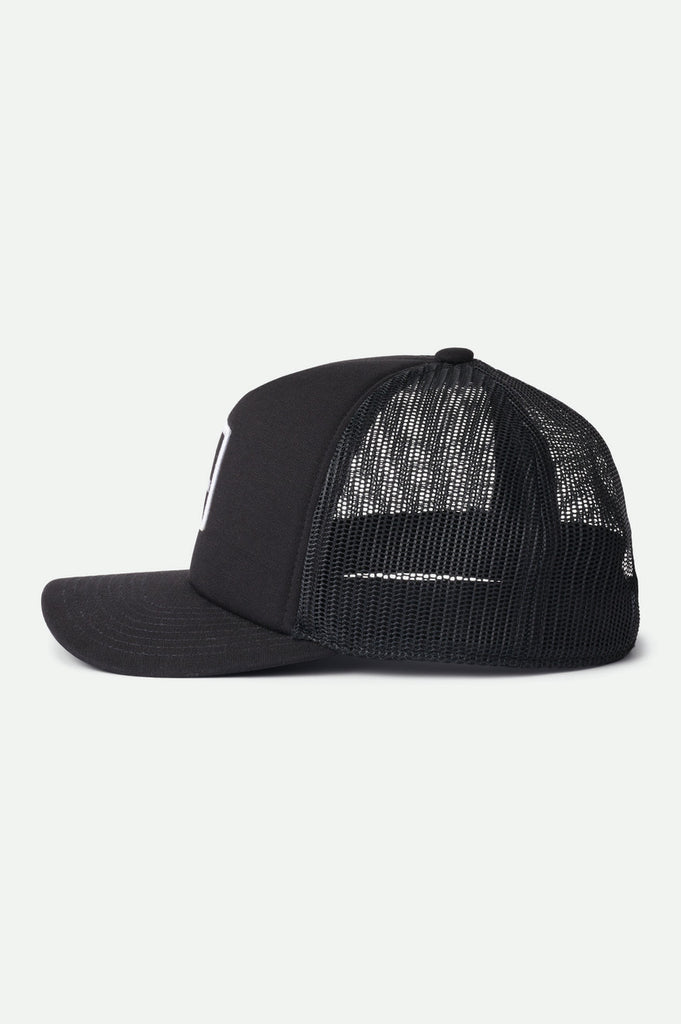 Brixton Alpha Block NetPlus MP Trucker Hat - Black