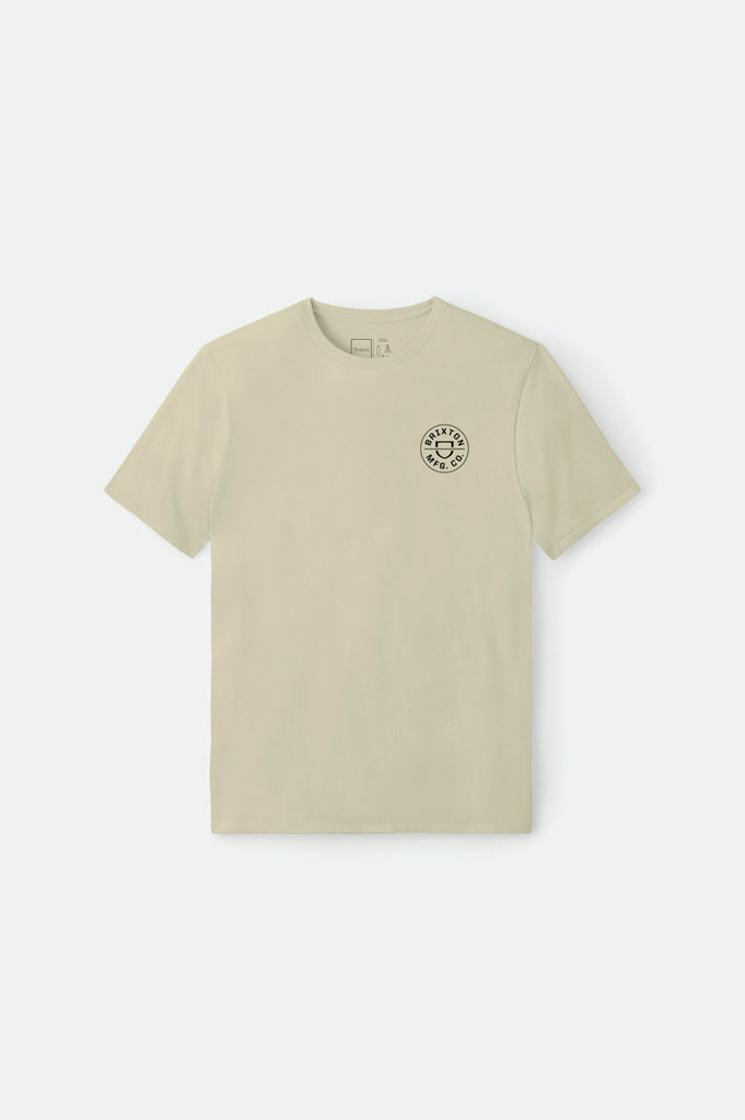 Brixton Crest Recycled S/S Standard Tee - Sand