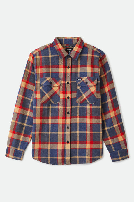 Bowery L/S Flannel - Blue/Red