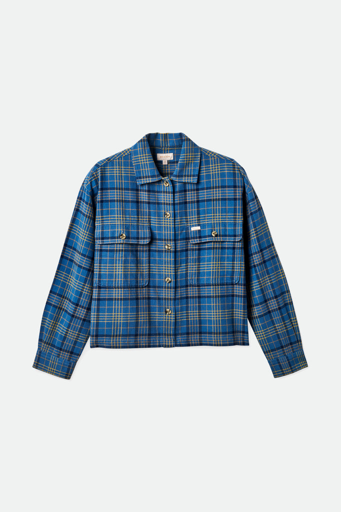 Brixton Bowery Women's Lightweight L/S Flannel - Joe Blue