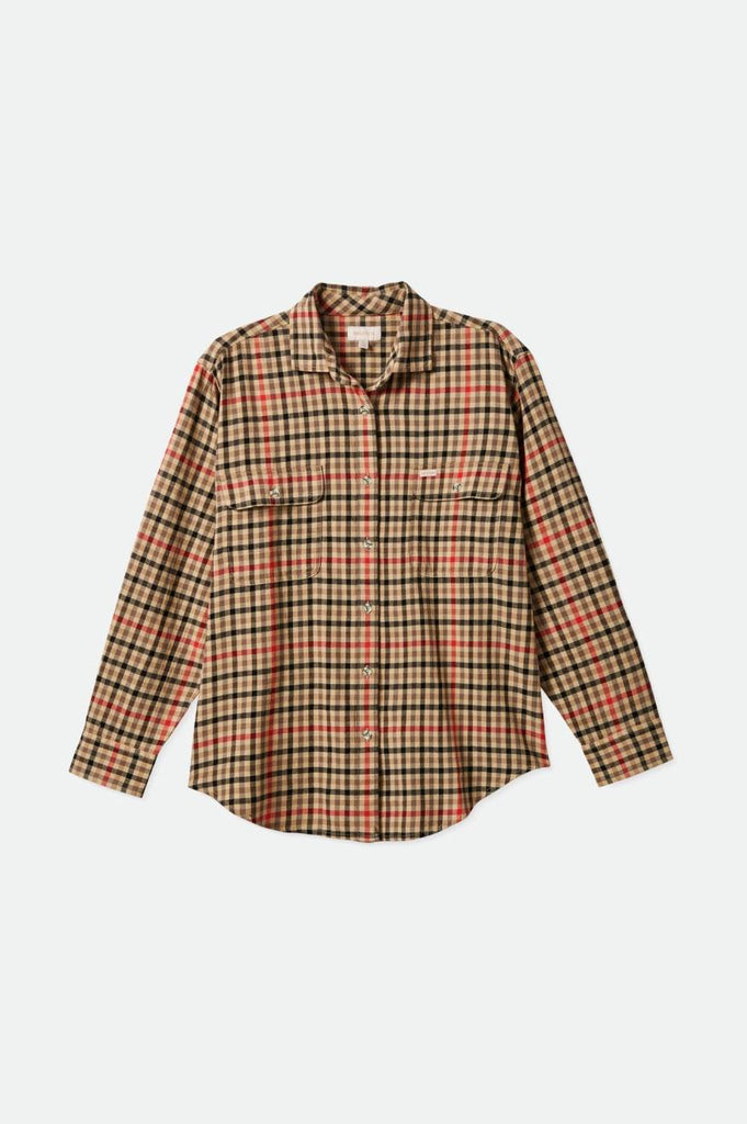 Brixton Bowery Boyfriend L/S Flannel - Vanilla