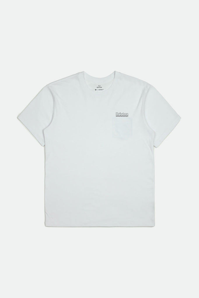 Brixton Palmer Chain S/S Standard Pocket Tee - White