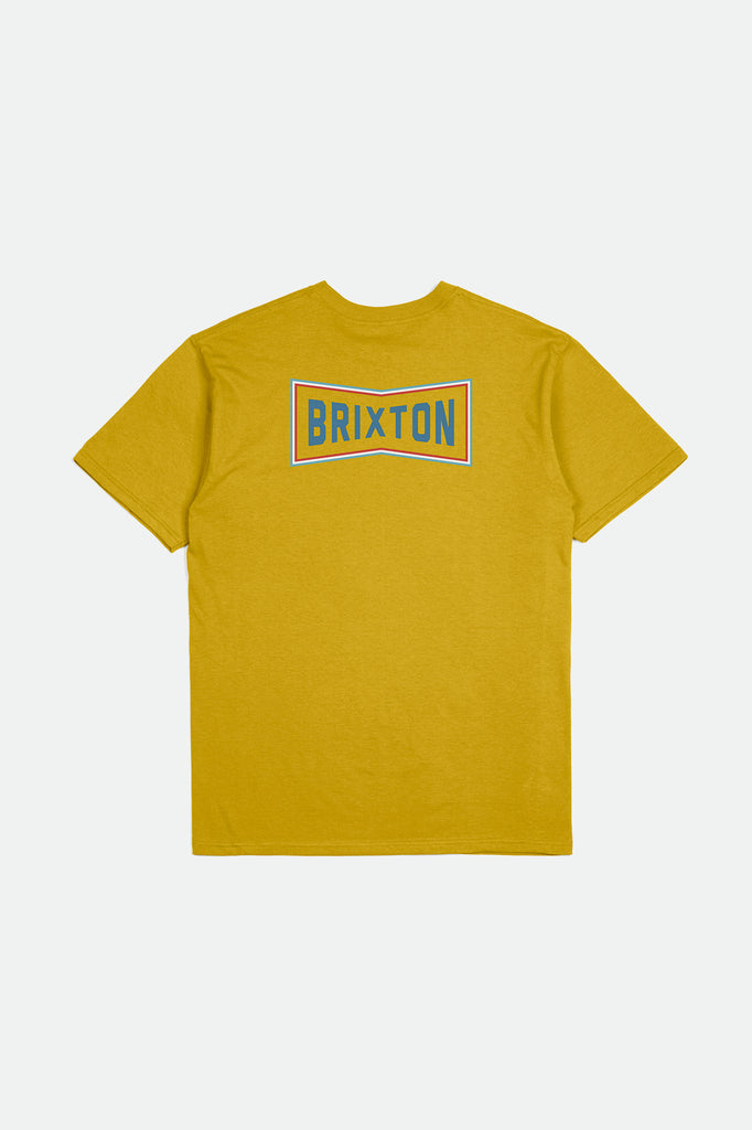 Brixton Truss S/S Standard Tee - Antique Gold/Teal