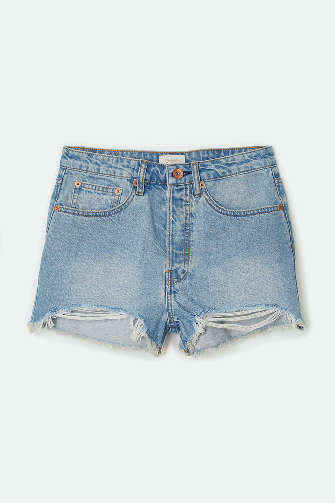 Brixton Natasha Cut Off Short - Faded Indigo