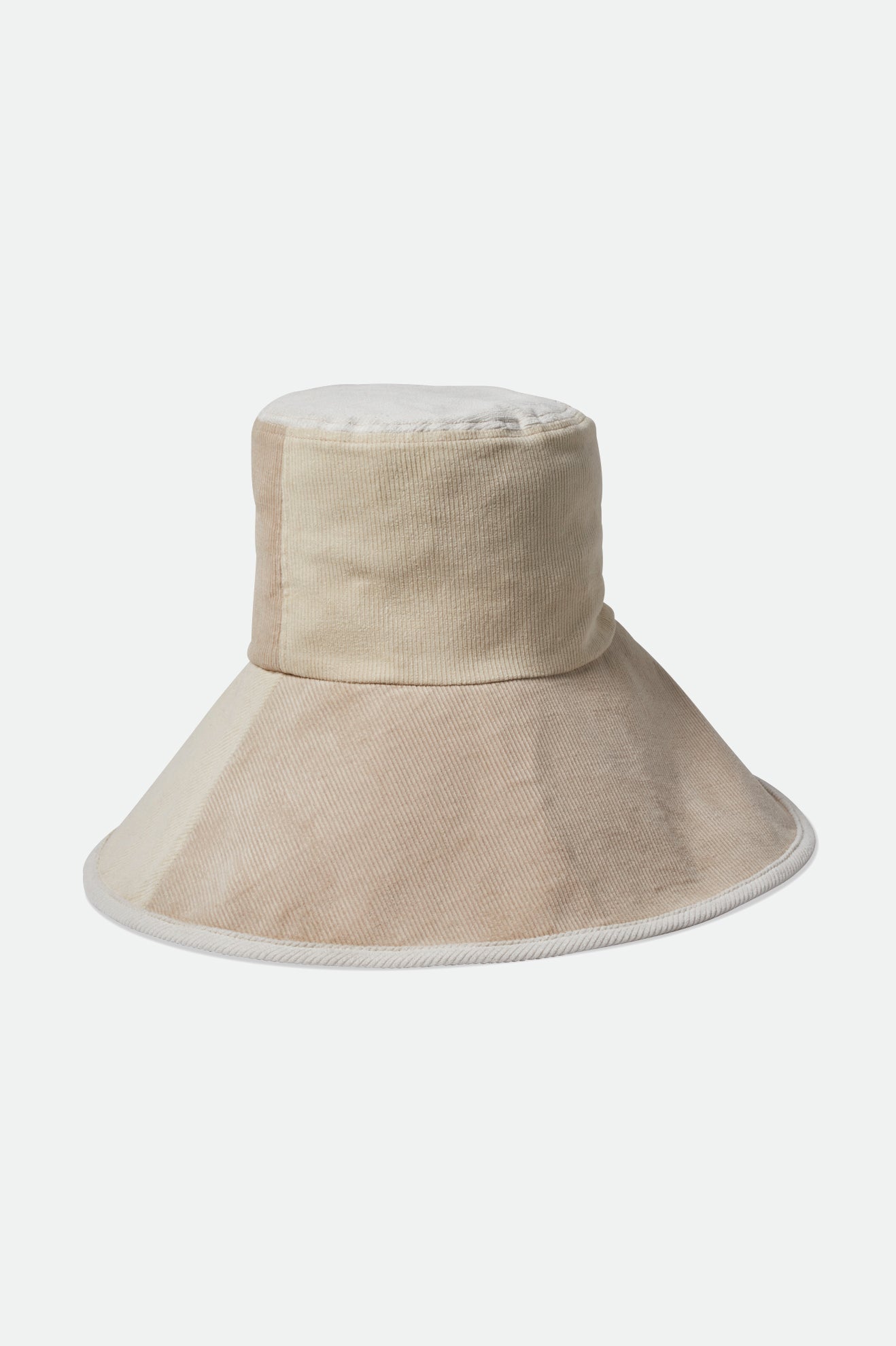 Maddie Packable Bucket Hat - Dove/Off White/White