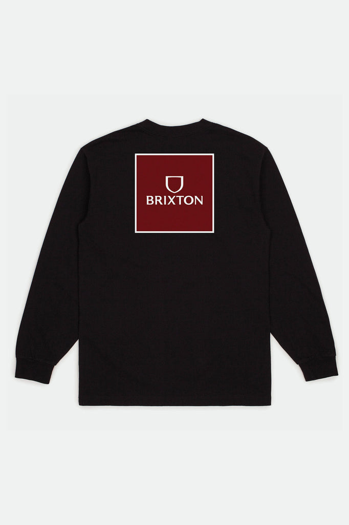 Brixton Alpha Square II L/S Standard Tee - Black