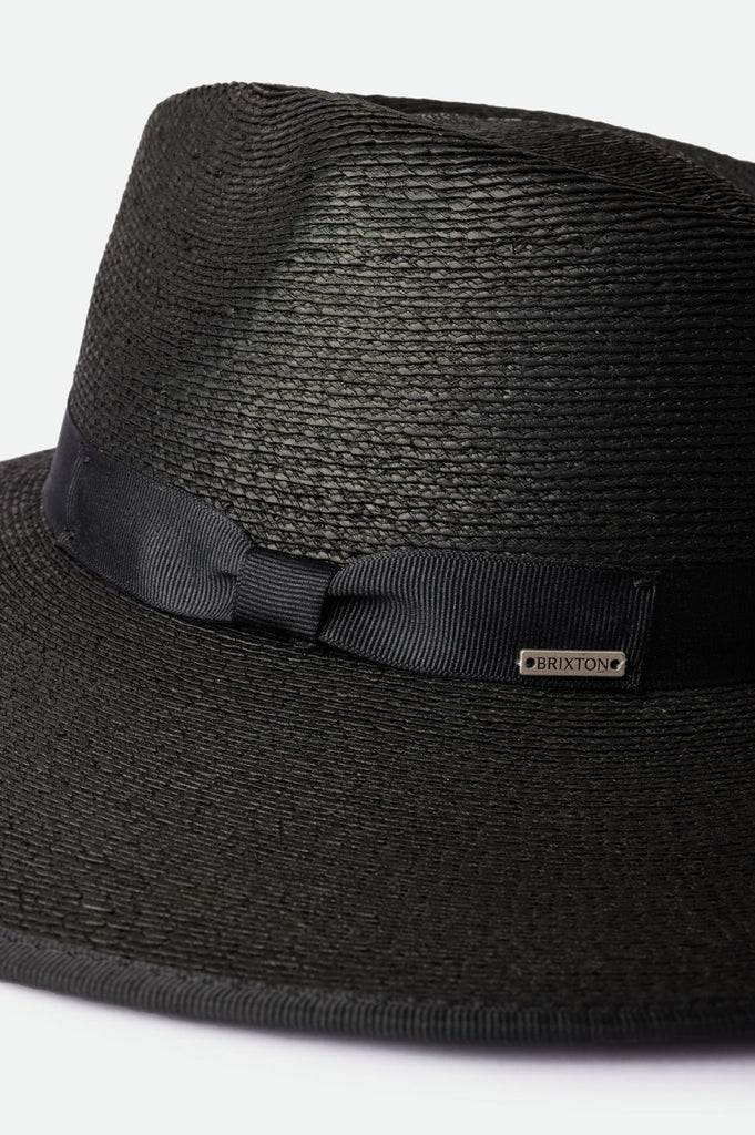 Brixton Jo Straw Rancher Hat - Black